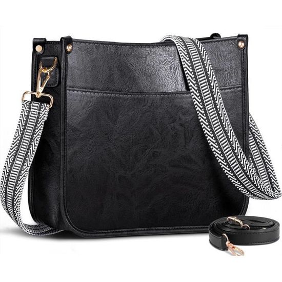 Sac à Main ISEYOU En Cuir PU - 2 Bretelles Amovibles - Style Élégant Et Polyvalent - Idéal Quotidien, Travail Ou Voyage