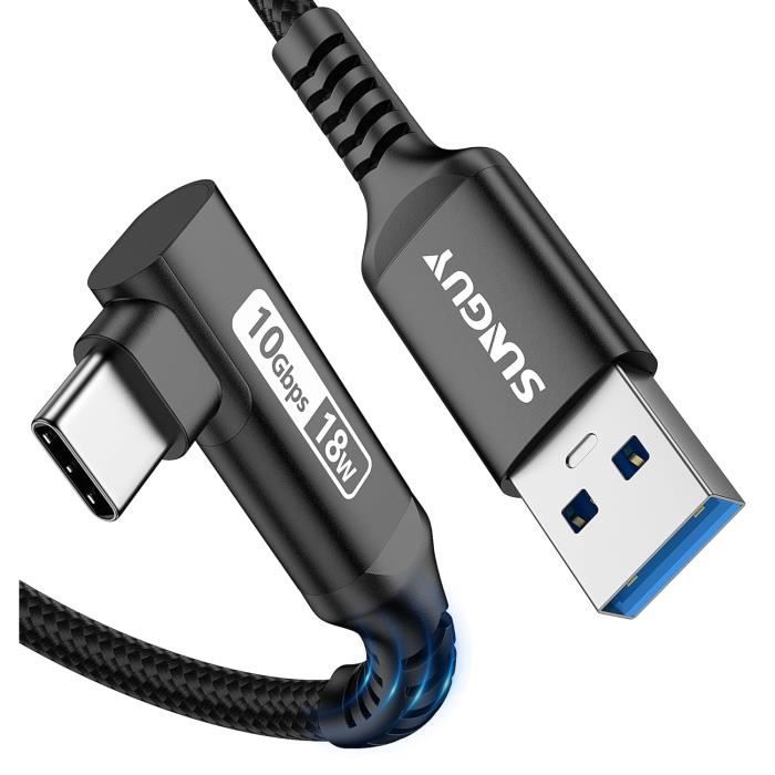 CABLE COMPATIBLE TRESSE FAST CHARGE USB-C VERS USB