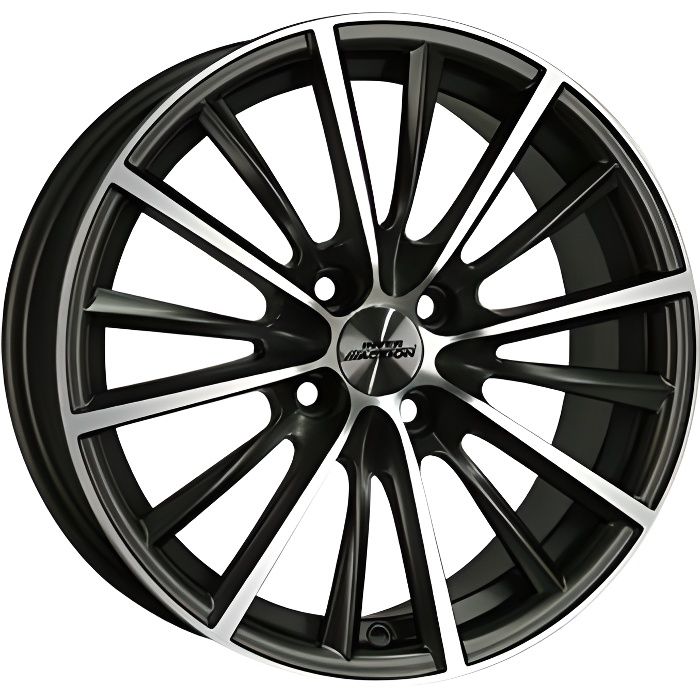 INTER ACTION-JANTE ALU 7,0X16 IA VELOCITY 4-100 ET37 CH73,1-Anthracite - Polish