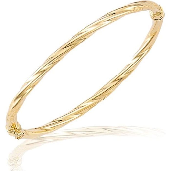 SF Bijoux - Bracelet rigide or jaune