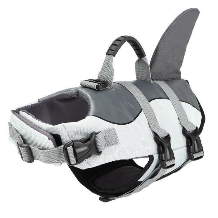 Sirène - L L Réglable S - M - L de chien Natation Gilet de sauvetage Gilet flotteur Flottabilité aide Voile Shark-S S