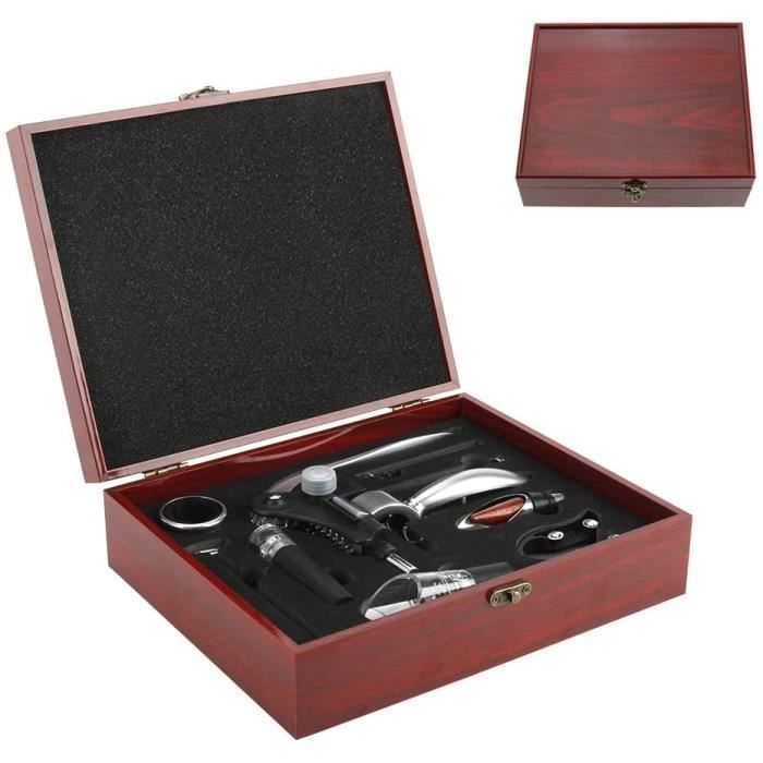 IWILCS Tire-Bouchon, Tire-Bouchon Manuel, Ensemble de 9 pièces Ouvre-vin, Kit Tire-Bouchon, ouvre-Bouteille de vin Manuel avec p102