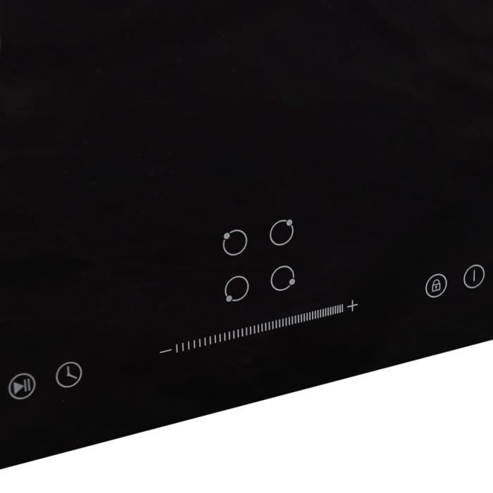 Bonne qualité - Plaque de cuisson Table de cuisson- Plaque Induction à induction 4 brûleurs Verre 77 cm 7000 W @7146 :