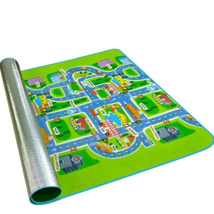 Tapis d'éveil,Tapis rampant bébé Surface antidérapante tapis bébé tapis tapis de jeu 0.3cm - Type Urban Track-160cm * 130cm