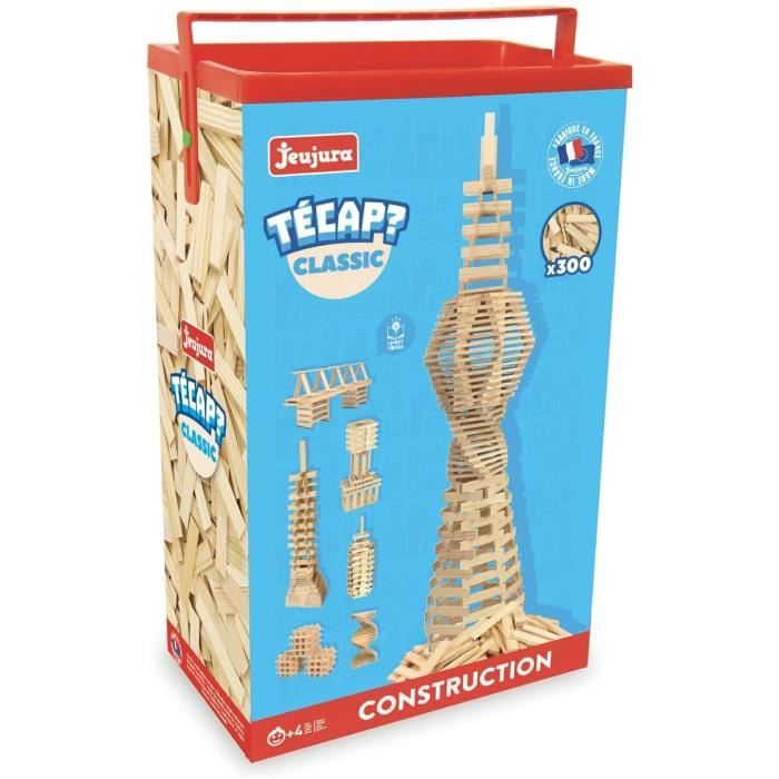 VEHICULE A CONSTRUIRE ENGIN TERRESTRE A CONSTRUIREJeujura - 8333- Jeux de Construction-Tecap Baril de Planchettes Classic - 30104