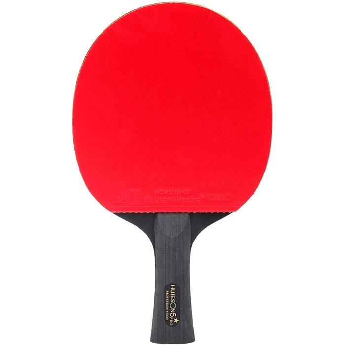 raquette de tennis de table,raquette de ping pong dentraînement professionnelle 5 étoiles avec sac de rangement,bonne sensation de