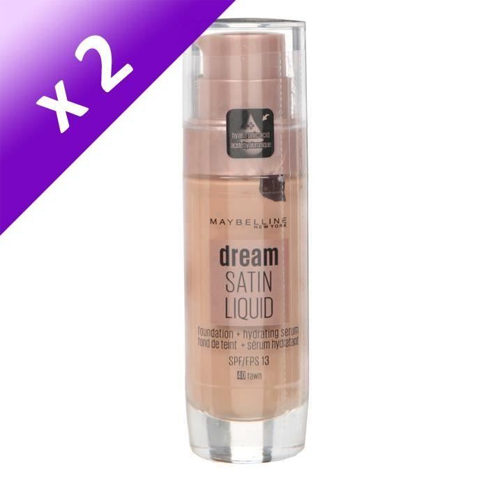 Lot De 2 - GEMEY MAYBELLINE Font de teint - Satin