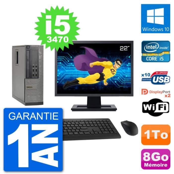 PC Dell 7010 SFF Ecran 22