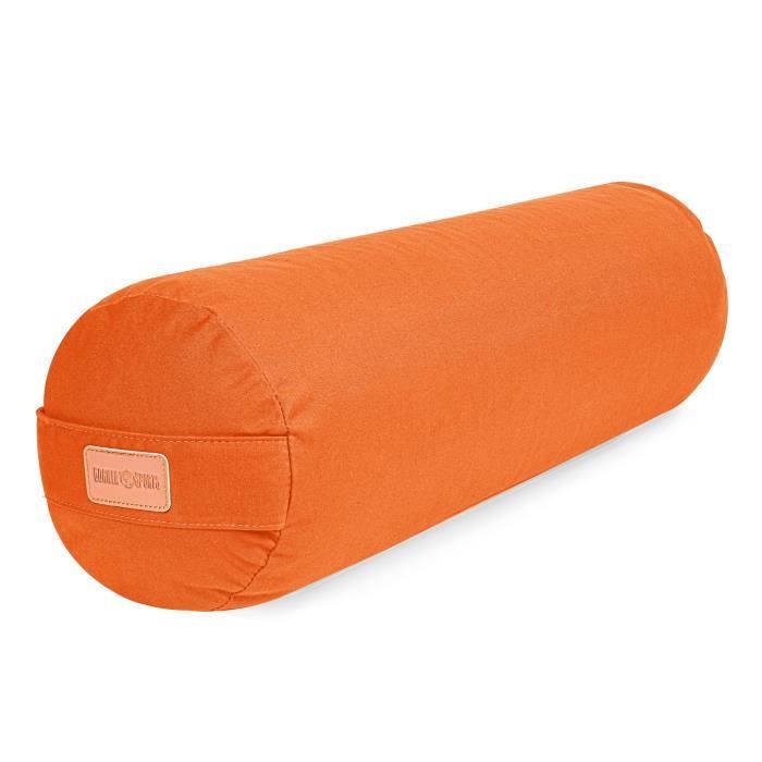 Traversin de yoga orange