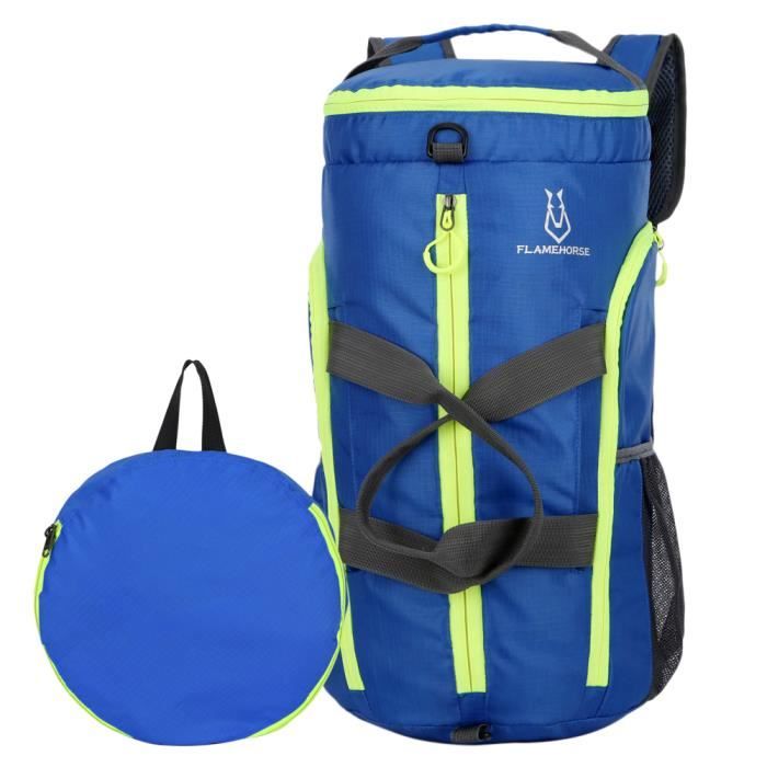 Léger Packable Gym Sports Duffel Bag Camping en plein air Randonnée Voyage Sac à dos pliable Sac à bandoulière Sac à main-39