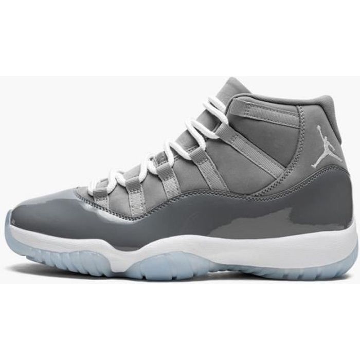 Baskets Jordan 11 Cool Grey Homme Chaussures Entraînement de Sport Gris