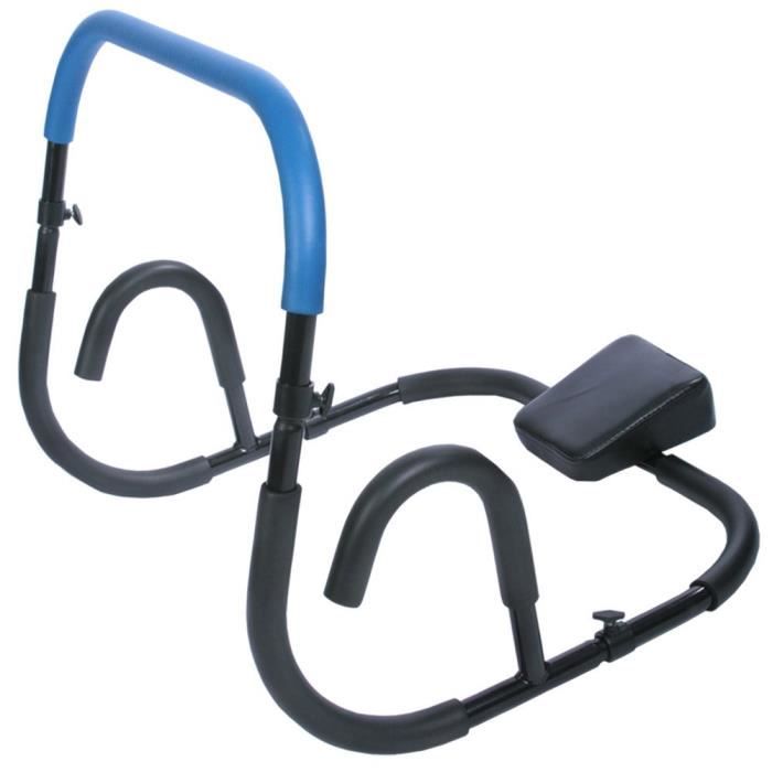 Appareil de Musculation pour Abdominaux - Pliable, Léger, 68 x 64 x 64, Poignées en Mousse, Bleu - AB Trainer, Roller