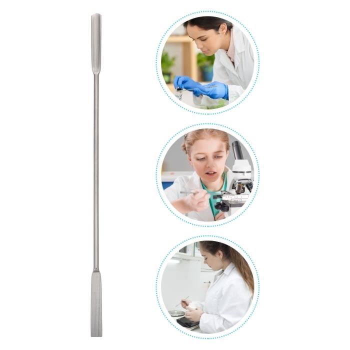 1pc double fin de cuillère de la de laboratoire de de neuf kit hygiene litiere dejections hygiene litiere dejections