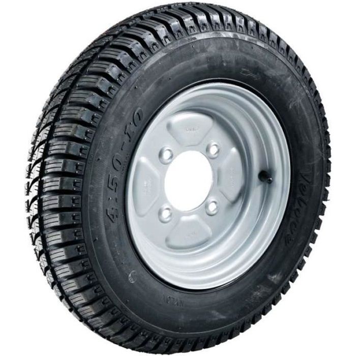 Roue complète remorque 450 x 10