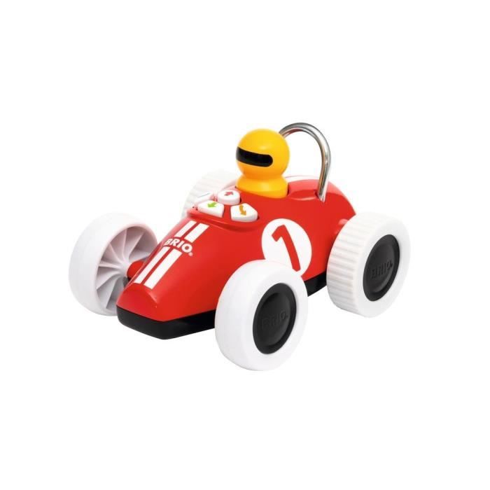 Brio Voiture de course Play & Learn - Boutons directionnels - Jouet d'éveil Premier âge - Ravensburger - Dès 18 mois - 30234