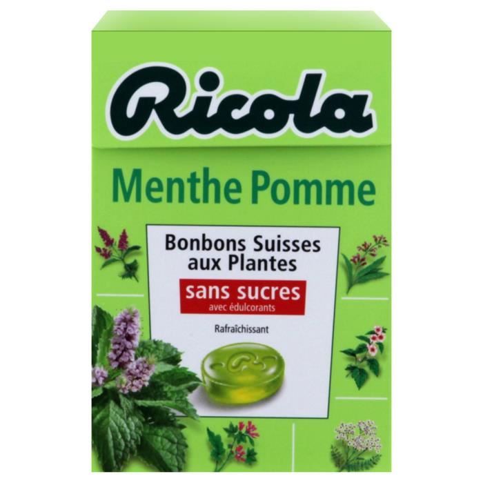 Ricola Menthe Pomme (lot de 10 x 6 boîtes)