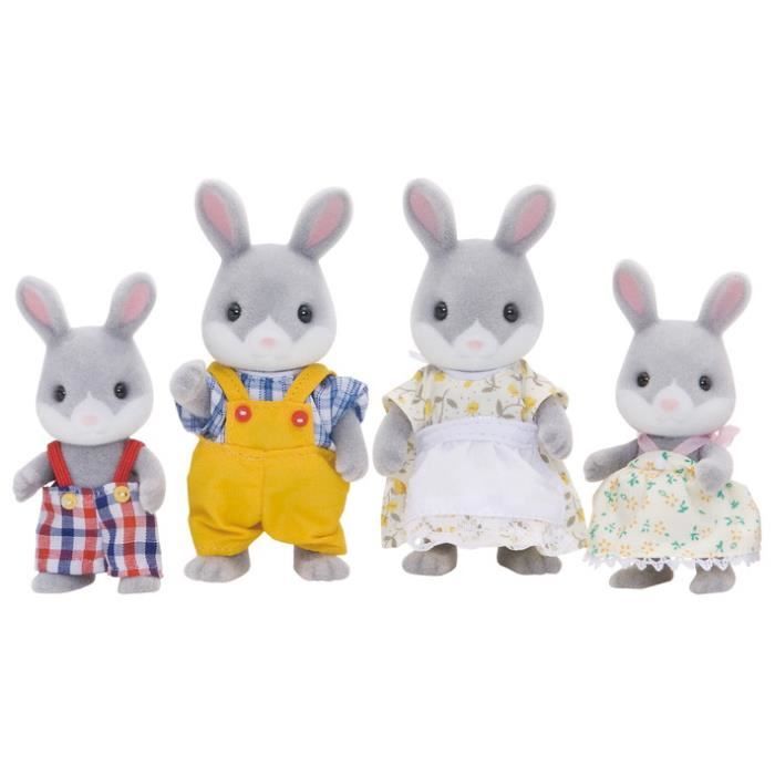 Sylvanian Families 4030, 3 année(s), Assorted colours, Gris, Blanc, Jaune, Animaux, Emballage fenêtré, 4 pièce(s)