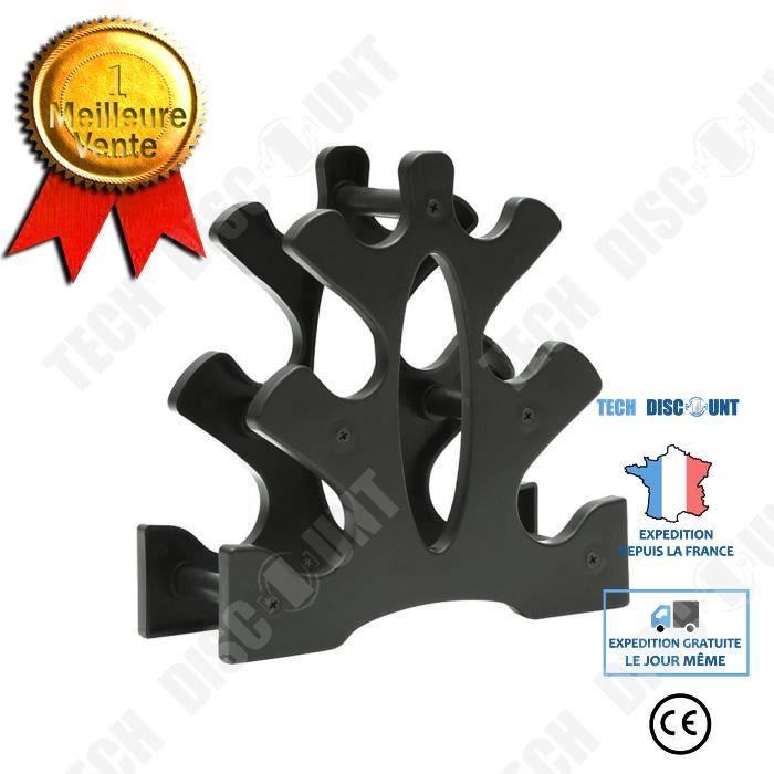 TD® Haltère Rack Stand 3 niveaux haltères Hand Weights Sets détient 30 livres