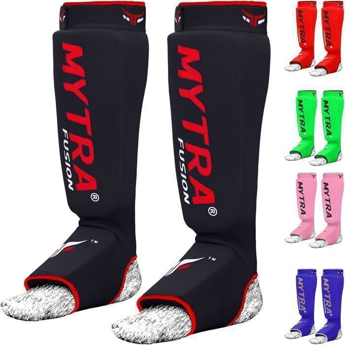 Protège-Tibias Et Pieds Noir XL - Mousse EVA - Pour Football Et Entraînement - Confortable Et Ajustable