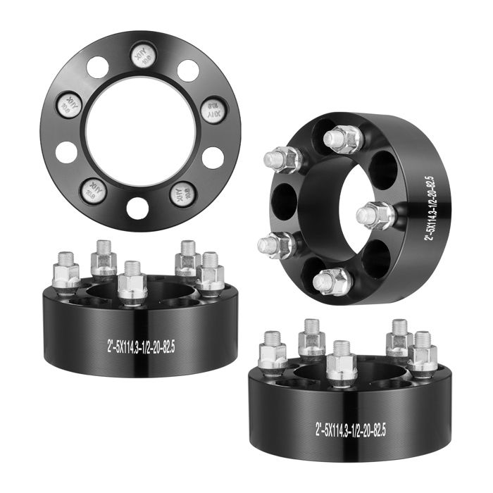 Élargisseur de Voie 4PCs Épaisseur 51 mm-VEVOR-Entretoises de Roue 5 Boulons-Compatible avec Jeep et Ford 1984-2018