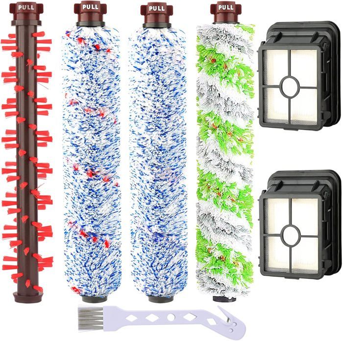 7Pcs Accessories pour Bissell Crosswave 3 en 1 Aspirateur Brosse de Rechange Filtre de Rechange pour Aspirateur 1866 1785 2052 1713