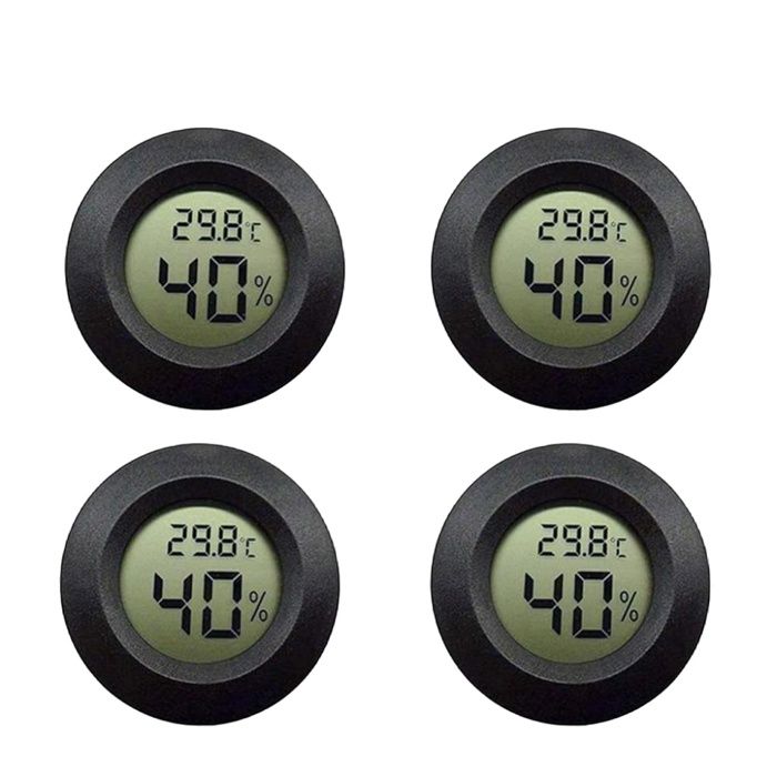 Meilleurs prix pour Mini thermomètre numérique rond à écran LCD hygromètre testeur de température pour réfrigérateur congélateur intérieur et