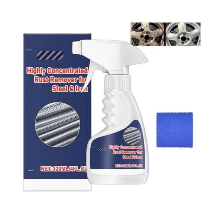 Highly Concentrated Steel Rust Remover Spray,120ml Anti Rust Car Metal ...