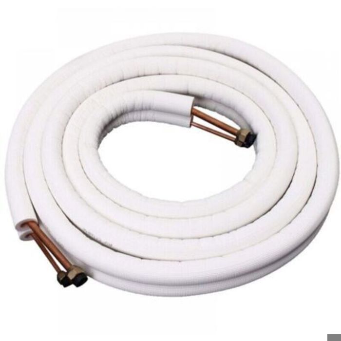 PRÊT A POSER LIAISON BI TUBE FRIGORIFIQUE M1 CLIMATISATION 1/4 3/8 RACCORDS PRÊT MONTES 1 METRES NF，Diamètre du tube (6+10) 1P1 m