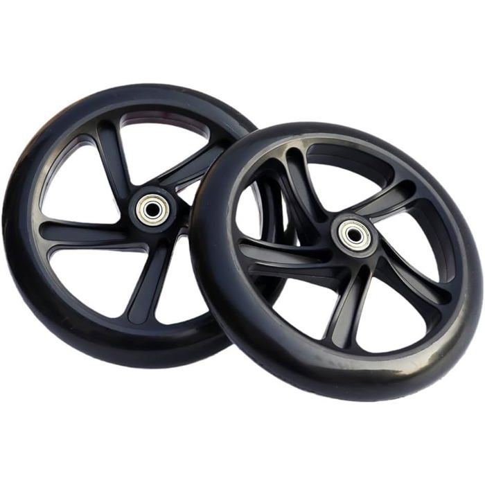 Roues Lisses Et Durables En Polyuréthane Silencieuses Pour Trottinettes Chariots 200 X 40 Mm Translucide[OO336]