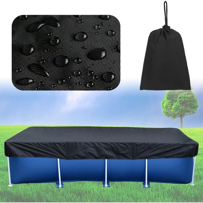 Bâche de piscine pour piscines rectangulaires 305*205 cm-Bâche de piscine