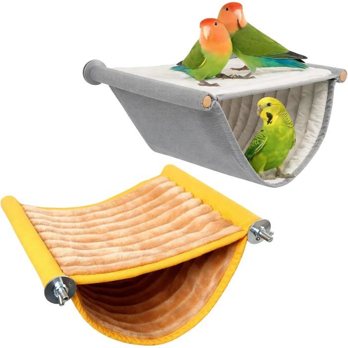 Accessoires pour perruches accessoires pour cages à oiseaux 2 maisons pour hamsters jaune et gris 13x15 RUBAN DE SIGNALISATION