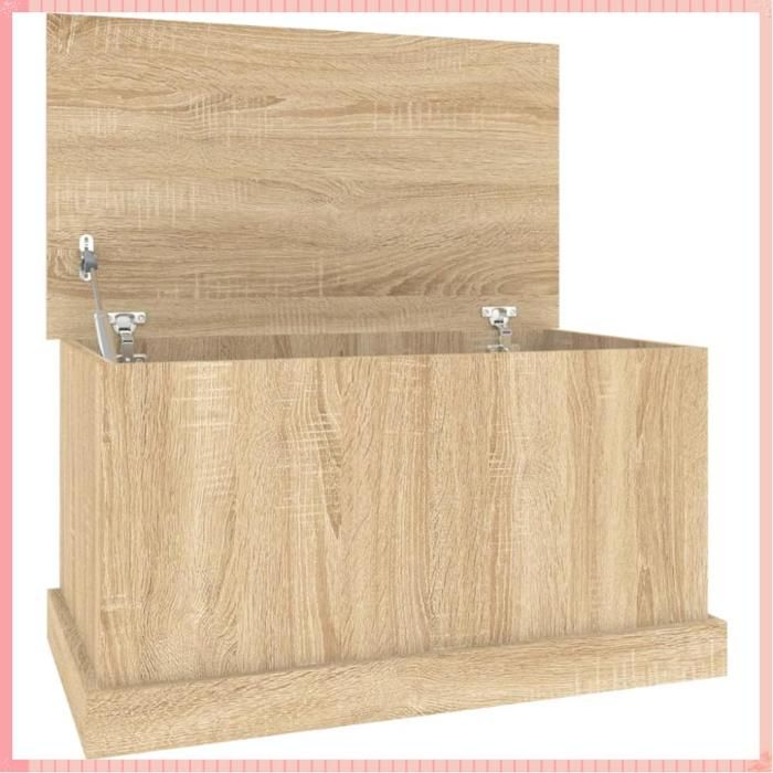 Coffre de rangement Sonoma - Bois dingénierie - Rangement - Durable - Chêne - 70x40x38 cm