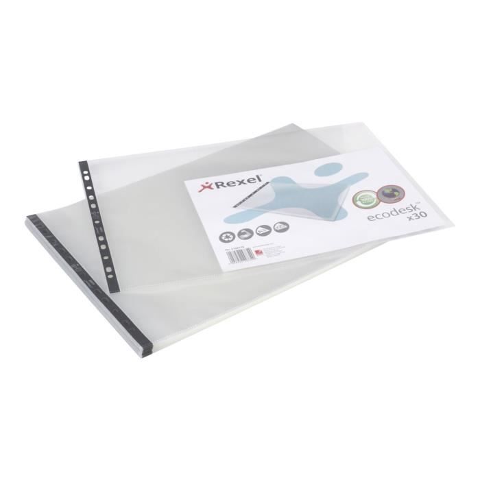 Rexel Ecodesk Pochette perforée A3 pour 25 feuilles transparent