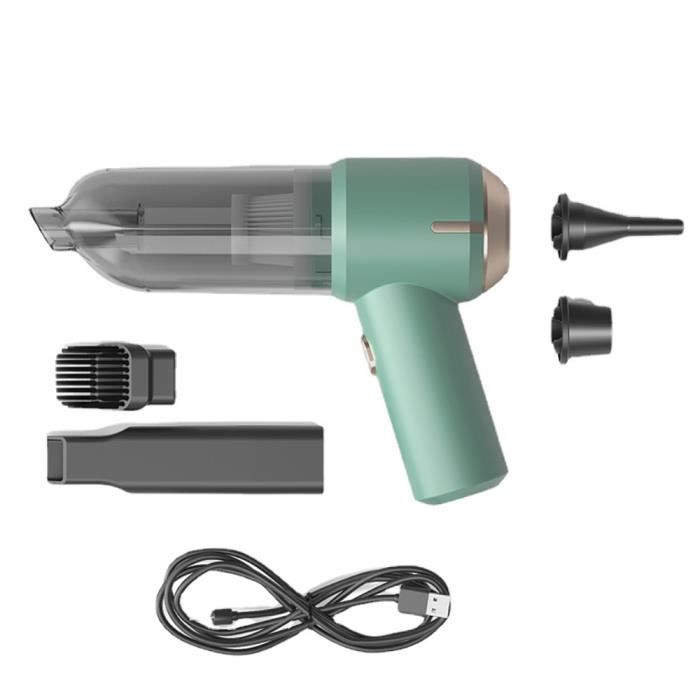 SEALIGHT Aspirateur Voiture Sans Fil 35000Pa – 9 En 1, Moteur Sans Balais, 2 Batteries, Ultra Puissant Pour Voiture, Maison & Bureau (Noir)