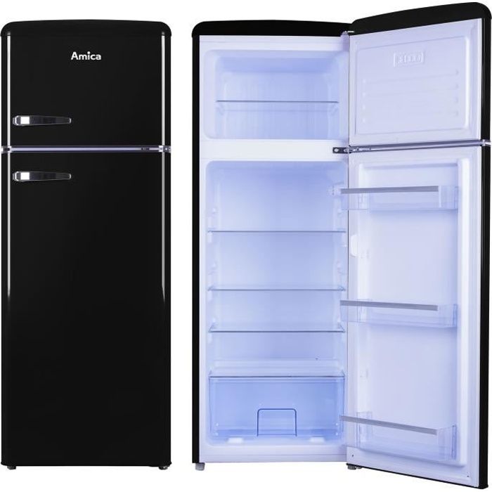 Congélateur haut - AMICA - VD 1442 AB - 213 L - A++ - Noir