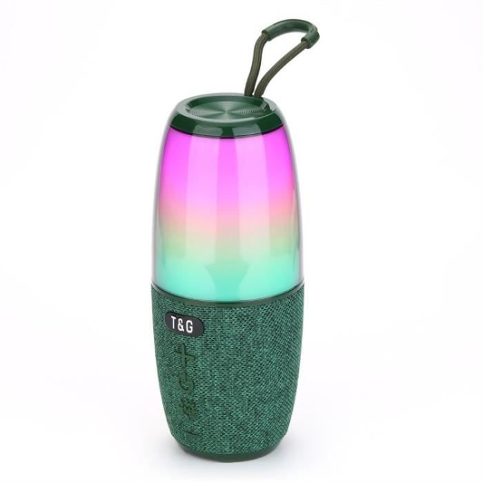 Enceinte Bluetooth Portable Lumineuse, Haut-parleur sans fil BT5.3 avec