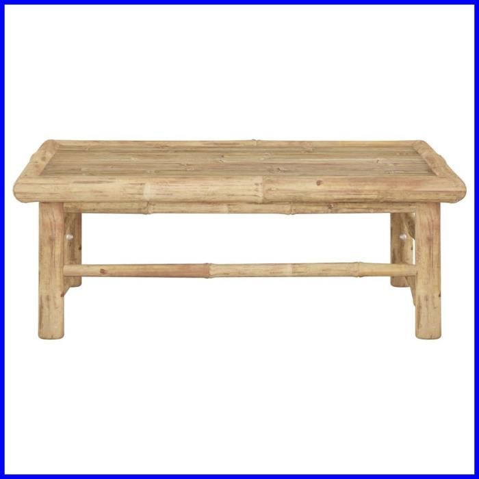 Table de jardin 65x65x30 cm Bambou -BK313149 (PLA)