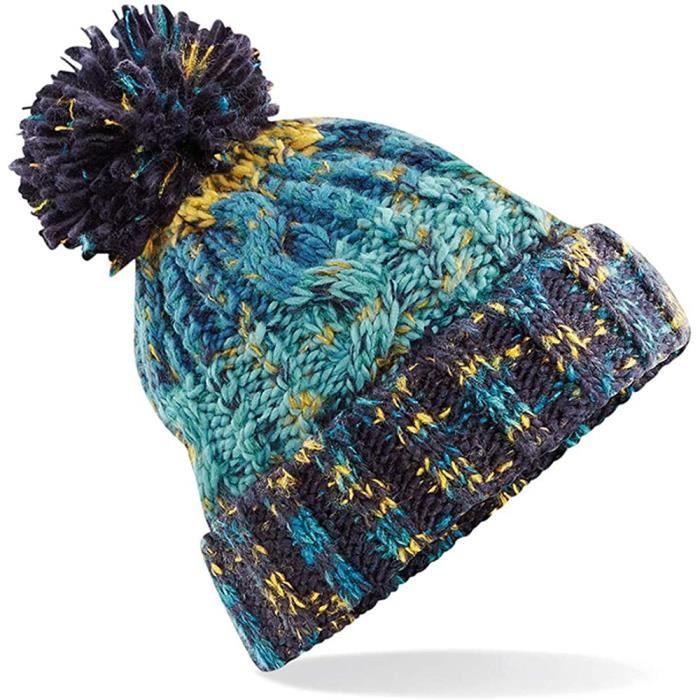 Bonnet En Tricot Avec Pompon ASVP - Unisexe, Doublure Polaire, 100% Acrylique - 4