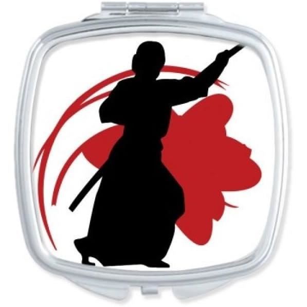 Miroir De Poche Vintage Asiatique - Accessoire Maquillage Rétro