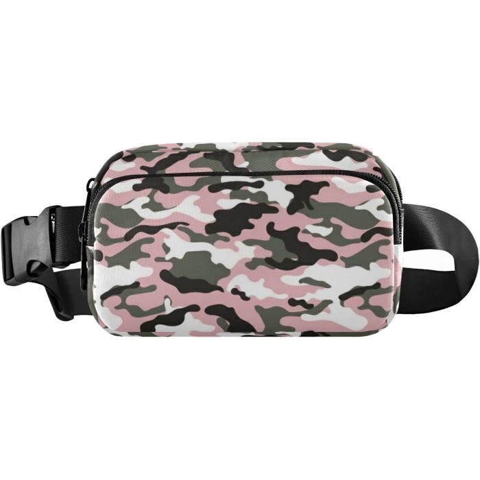 Sac banane camouflage oversize