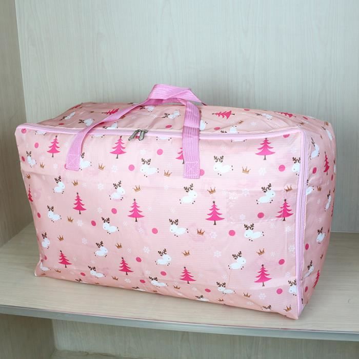 Sac De Rangement Pour Couette Beige - En PVC Non Tissé, Gain De Place Assuré