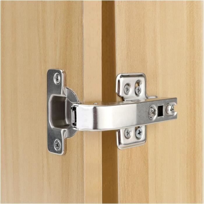 Charnières Zippées Rabattables - Lot De 12, Aluminium Blanc, Pour Quincaillerie