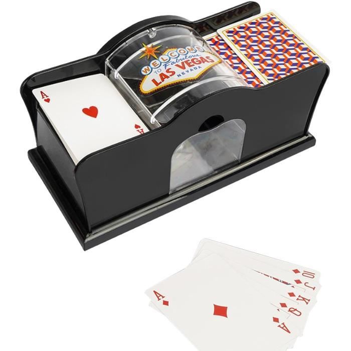 Mélangeur de cartes manuel, mélangeur de cartes à manivelle, système à manivelle facile, mélangeur de cartes à jouer