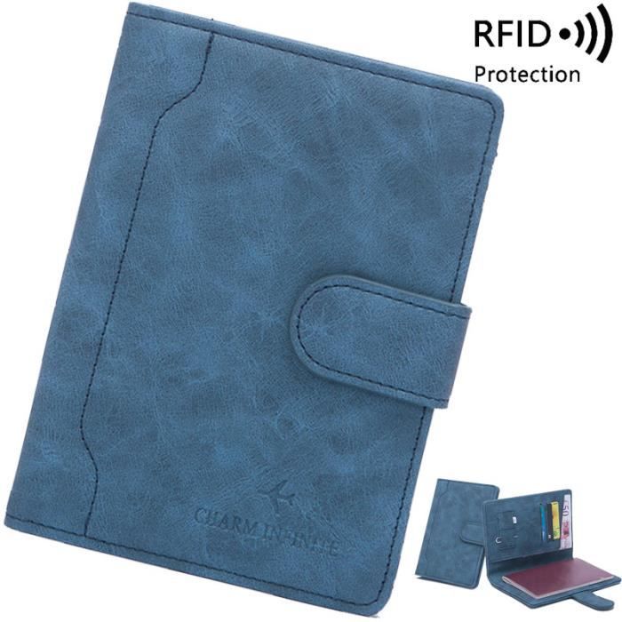 Housse De Passeport Star Trek Fédération Des Planètes - Protection RFID - Simili Cuir - Bleu