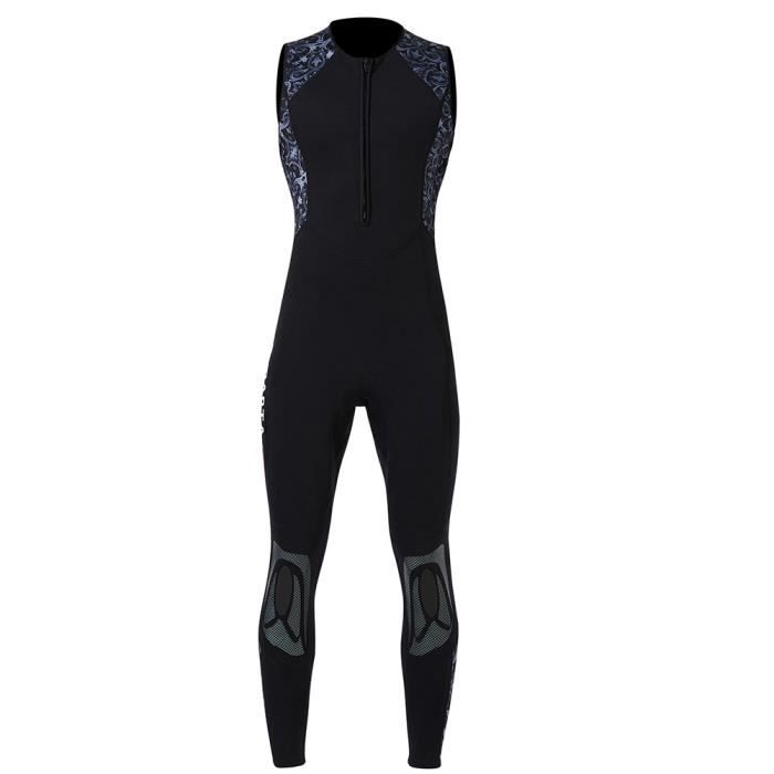 Combinaison de plongée en néoprène de 3 mm sans manches unisexe surf  natation vêtements de plongée en apnée (hommes gris M)-REN - Cdiscount Sport