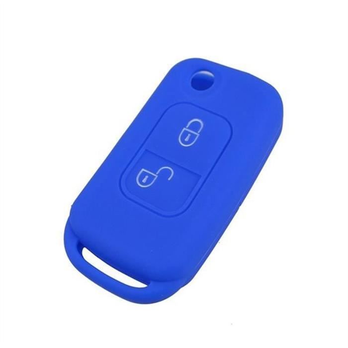 Voiture Clé Silicone Housse de Protection bleu pour Citroen Peugeot 4 touches