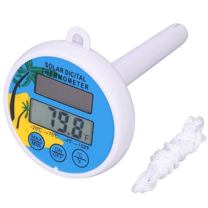 Thermomètre Solaire Flottant Piscine - Affichage LCD Digital - Mesure Température Eau Spa Et Aquarium