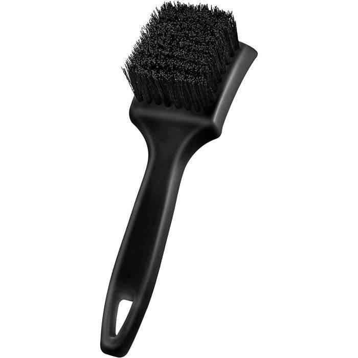 Brosse Pour Pneus CAASFOOY - Poils Haute Densité, Poignée Ergonomique, Nettoyage Voiture