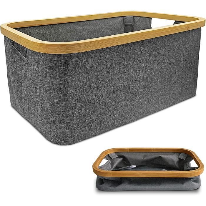 Boîte à Pain avec Sac en Lin, Panier à pain pour Une fraîcheur Durable, Boîte de rangement,Rangement à pain,Conteneur à pain,Récipient de Stockage pour Cuisine,Grillé,Crackers,Croustillant