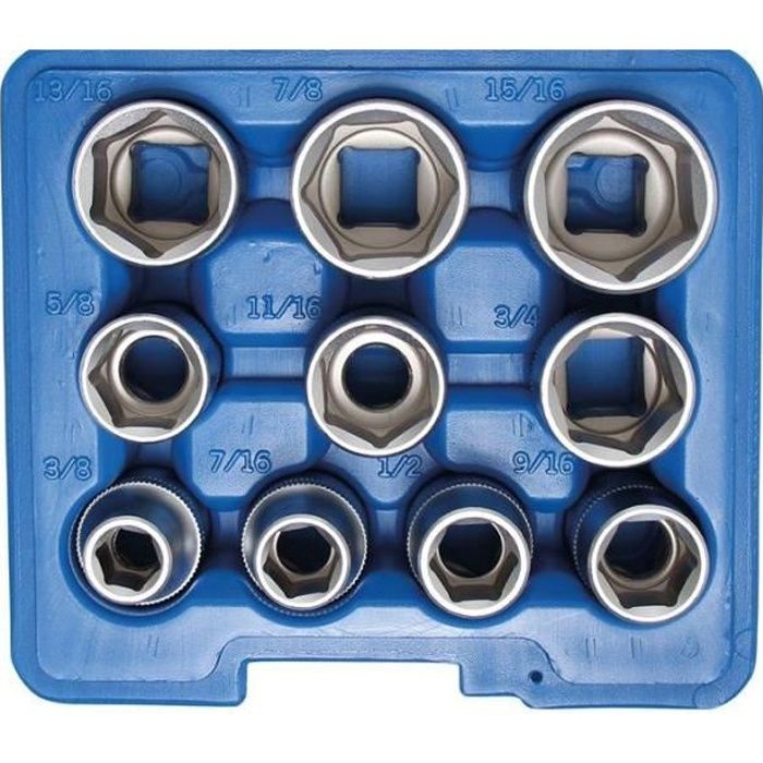 BGS Technic clé à douille-jeu zwölfkantpropulsion Innenvierkant 10....
